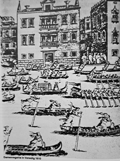 Damenregatta in Venedig 1610